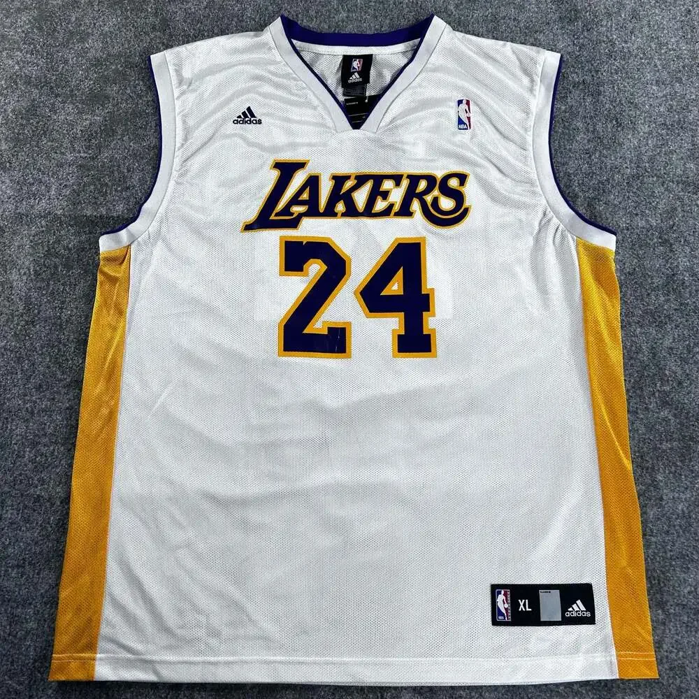 Vintage Adidas Kobe Bryant Los Angeles Lakers #24 Jersey NBA Mens XL‎